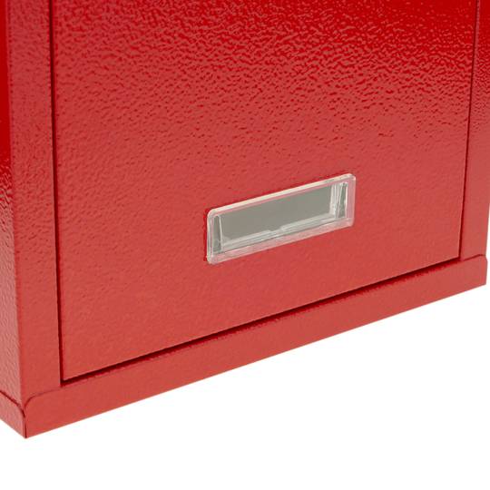 Cassetta delle lettere casella postale e posta metallico di colore rosso da parete 215 x 80 x 315 mm