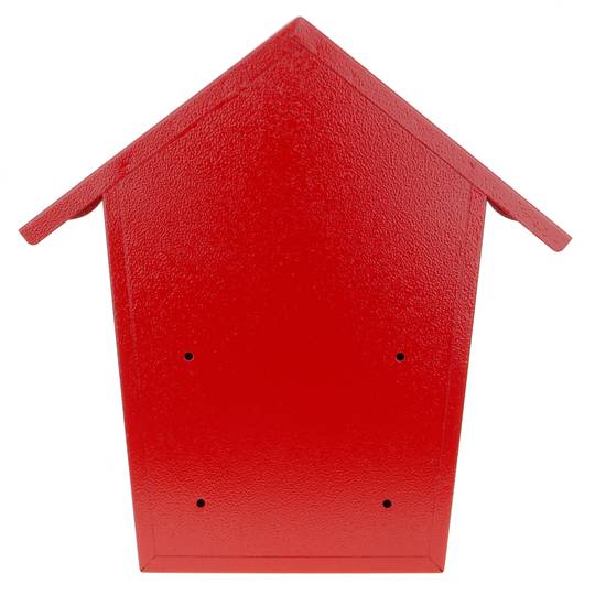 Caixa do correio de metal para as cartas em vermelho 366 x 100 x 370 mm