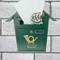 Briefkasten Postkasten metallische grün Farbe für wallmount 366 x 100 x 370 mm