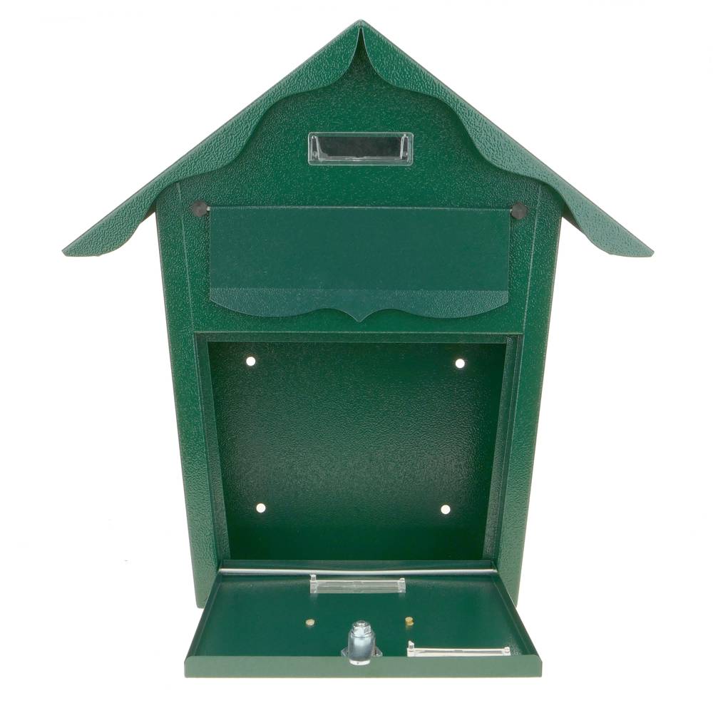 Briefkasten Postkasten metallische grün Farbe für wallmount 366 x 100 x 370 mm