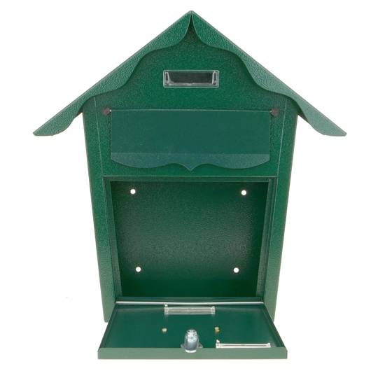 Briefkasten Postkasten metallische grün Farbe für wallmount 366 x 100 x 370 mm