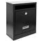 Letter mail post box mailbox letterbox antique metallic black color for wallmount 24 x 12 x 31 cm