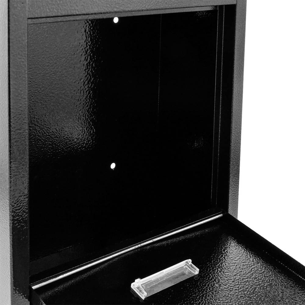 Letter mail post box mailbox letterbox antique metallic black color for wallmount 24 x 12 x 31 cm