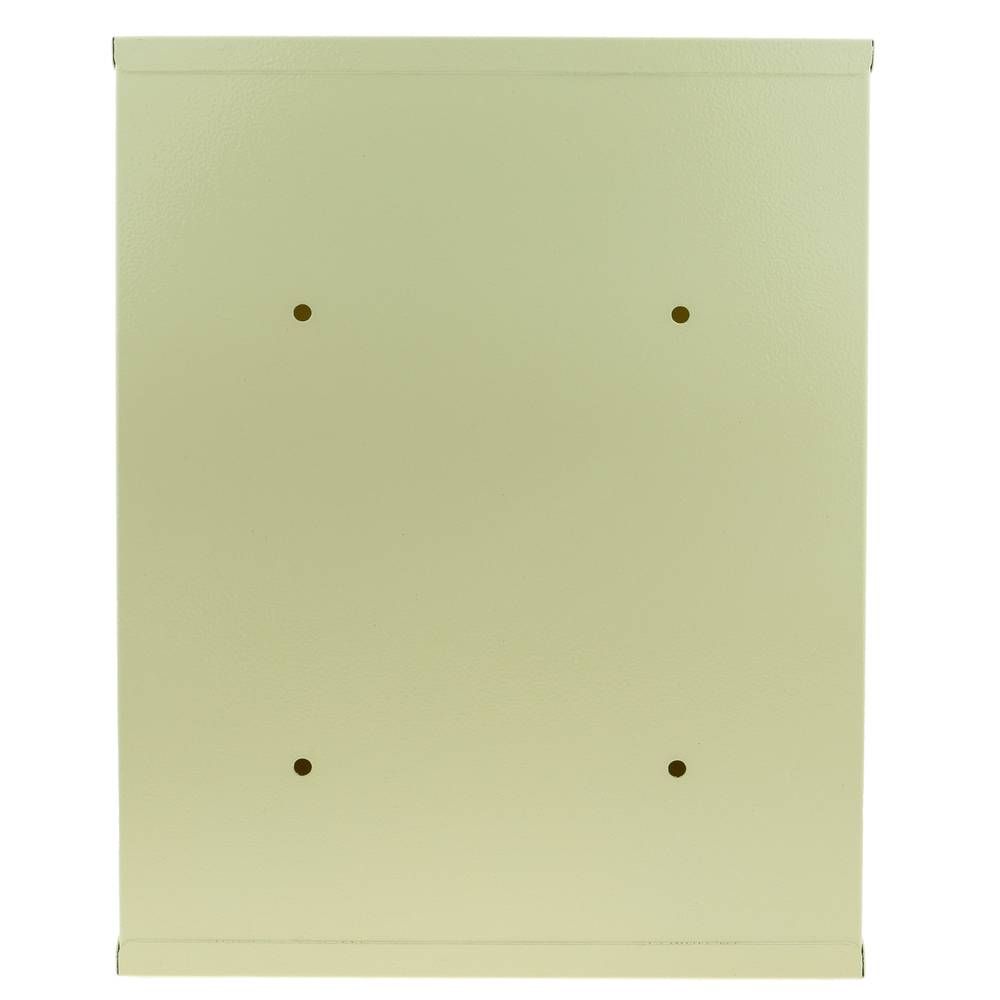Cassetta delle lettere casella postale e posta metallico in bianco avorio da parete 24 x 12 x 31 cm