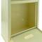 Cassetta delle lettere casella postale e posta metallico in bianco avorio da parete 24 x 12 x 31 cm