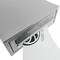 Boîte aux lettres métallique coloré gris pour bureau horizontalement 300 x 392 x 113 mm
