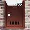 Briefkasten Postkasten Kunststoff burgunder Farbe für wallmount 205x80x273mm