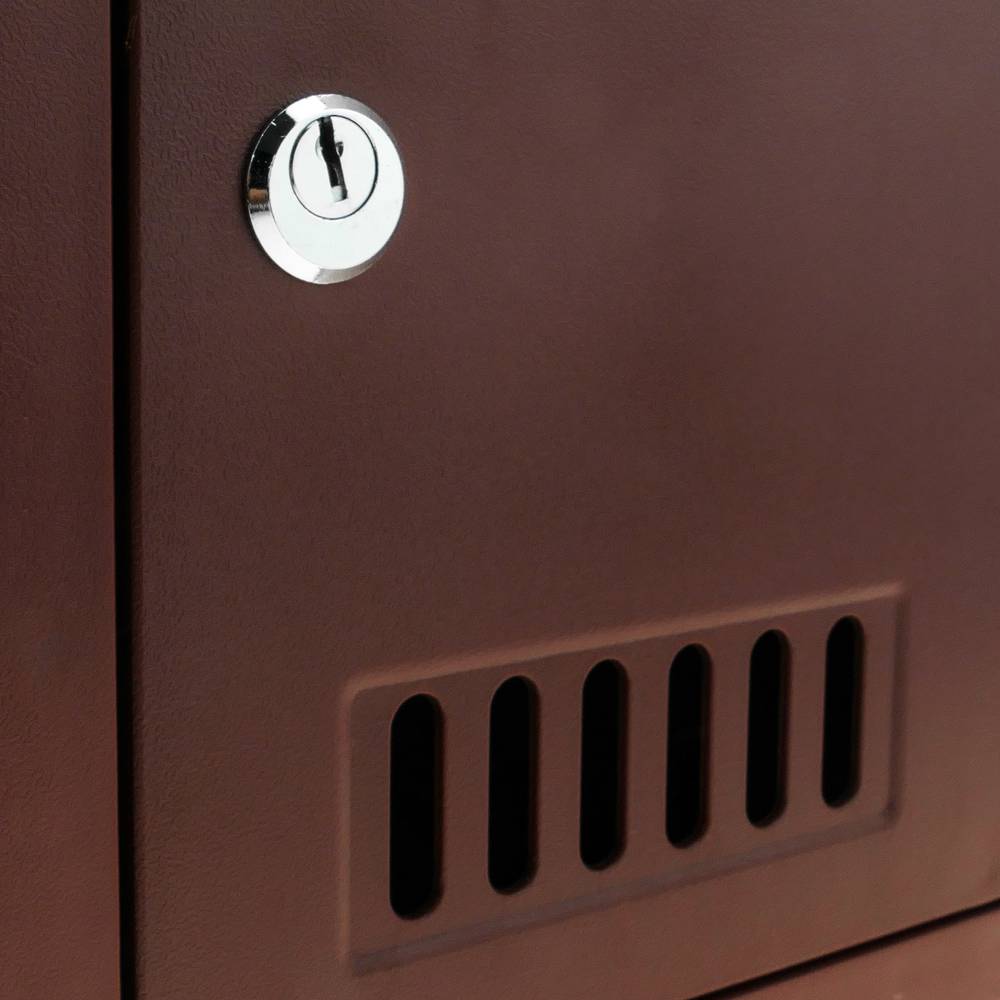 Briefkasten Postkasten Kunststoff burgunder Farbe für wallmount 205x80x273mm