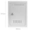 Plastic brievenbus voor brieven en post in wit 205x80x273mm