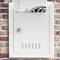 Plastic brievenbus voor brieven en post in wit 205x80x273mm