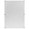 Plastic brievenbus voor brieven en post in wit 205x80x273mm