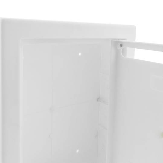 Plastic brievenbus voor brieven en post in wit 205x80x273mm