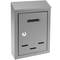Briefkasten Postkasten metallische grau Farbe für wallmount 178 x 57 x 259 mm