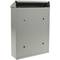 Briefkasten Postkasten metallische grau Farbe für wallmount 178 x 57 x 259 mm
