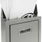 Briefkasten Postkasten metallische grau Farbe für wallmount 178 x 57 x 259 mm