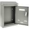 Briefkasten Postkasten metallische grau Farbe für wallmount 178 x 57 x 259 mm
