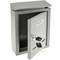 Briefkasten Postkasten metallische grau Farbe für wallmount 178 x 57 x 259 mm