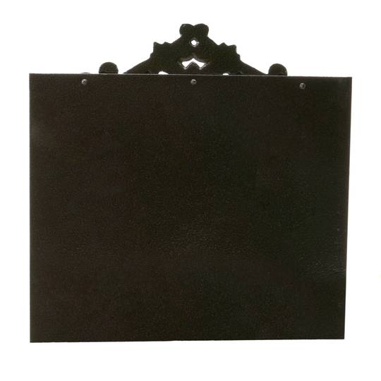 Bústia antiga de ferro colat per a cartes i correu postal de color òxid