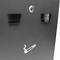 Cinzeiro de parede para exterior de metal preto 258 x 77 x 320 mm