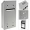 Wall mounted ashtray for outdoor of gray metal 147 x 60 x 324 mm