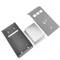 Wall mounted ashtray for outdoor of gray metal 147 x 60 x 324 mm