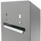 Wall mounted ashtray for outdoor of gray metal 147 x 60 x 324 mm