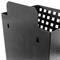 Metal container for wall mounting. Mailbox for magazines and newspapers. Black color