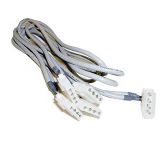 Kabel zasilający MOLEX 4P-M (5.25) do 4 x 4P-H (5.25)