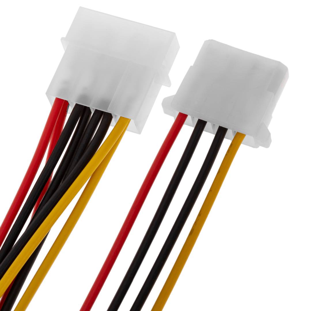 Kabel zasilający MOLEX 4P-M (5.25) do 4P-H (5.25) i 4P-H (5.25)