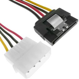 Cabo de alimentação MOLEX 4P-M (5,25) para 15P-H (SATA)