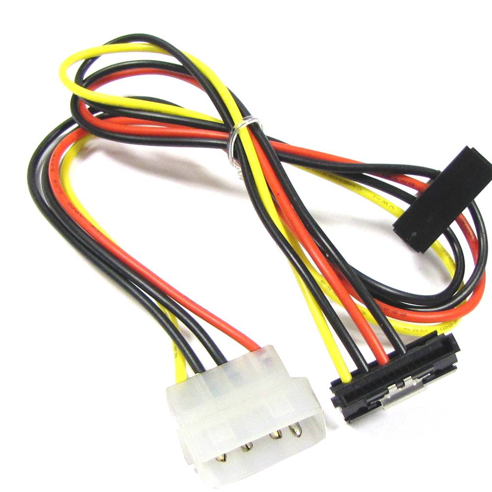 Cable Alimentación MOLEX 4P-M (5.25) a 2 x 15P-H (SATA) en línea