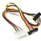 Cable Alimentación MOLEX 4P-M (5.25) a 2 x 15P-H (SATA) en línea