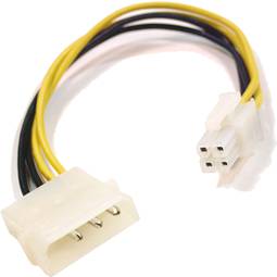 Cable Alimentación MOLEX 4P-M (5.25) a 4P-H  (Pentium IV)