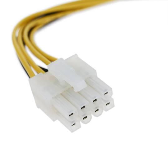 Cable Alimentació Molex 4P-M (5.25) a 8P-H (PIV-Xeon EPS12V)