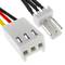 Conector de alimentação de 3 pinos cabo de extensão de 30cm (M/H)