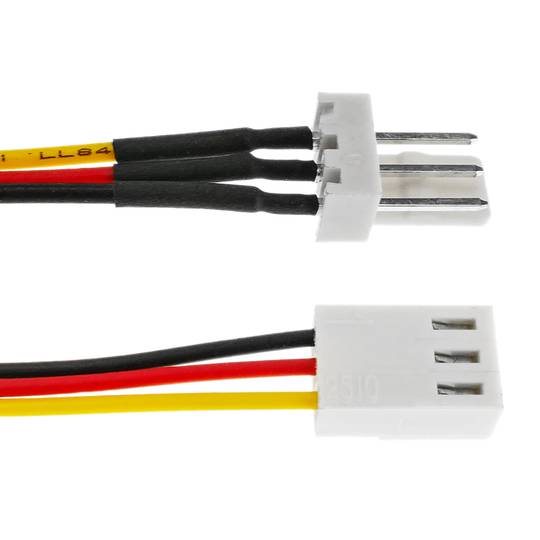 Conector de alimentação de 3 pinos cabo de extensão de 30cm (M/H)