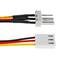 Conector de alimentação de 3 pinos cabo de extensão de 30cm (M/H)