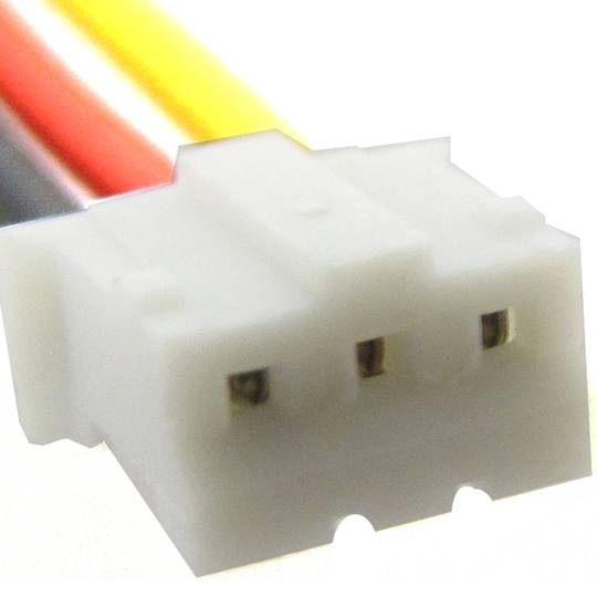 Voedingskabelconnector 3-pins naar PCB 15cm M / H