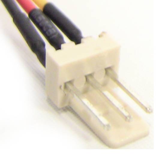 Voedingskabelconnector 3-pins naar PCB 15cm M / H