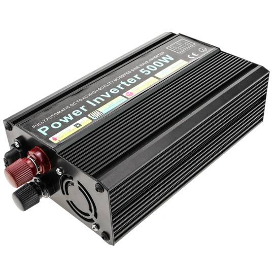 Inverseur électrique de 500 W Transformateur de tension de 12 VDC à 220 VAC onde sinusoïdale modifié