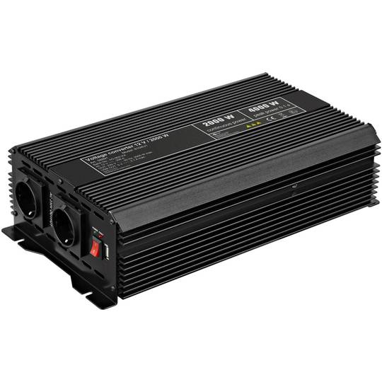 Modified wave power inverter 2000W 12V to 220V USB