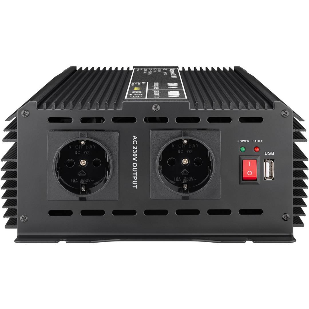 Modified wave power inverter 2000W 12V to 220V USB