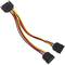 SATA 15 pinos macho para 2xSATA 15 pinos fêmea cabo divisor