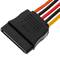 SATA 15P-M + MOLEX 2 x SATA 15P-H voedingskabel
