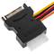 SATA 15P-M + MOLEX 2 x SATA 15P-H voedingskabel
