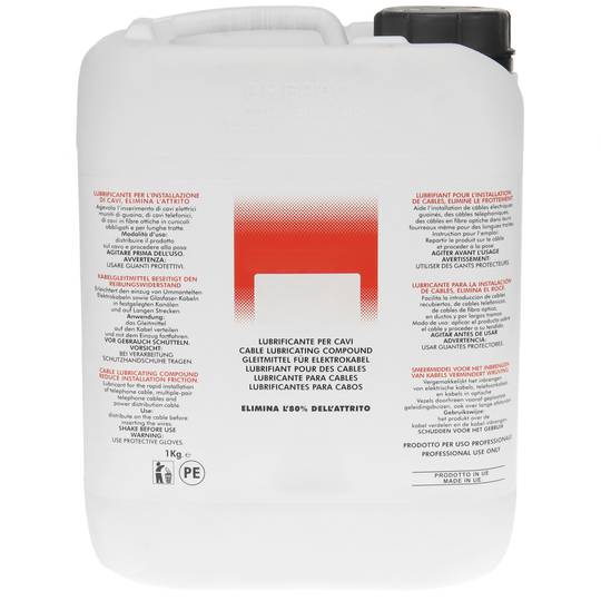 Lubricant Liquid 5Kg for insertion of cables in plastic tubes