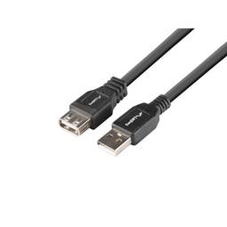  Vivanco - Cable alargador USB 2.0 (conector USB A a conector USB  A, 5.9 ft), transparente : Electrónica