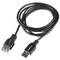 Lanberg Câble USB A Mâle vers USB A Femelle 2.0 Noir 1.8 m Black Box QC 3.0 CA-USBE-15CU-0018-BK
