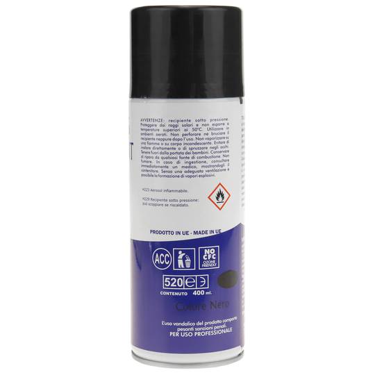 Spray de marquage à l'eau 400ml en noir