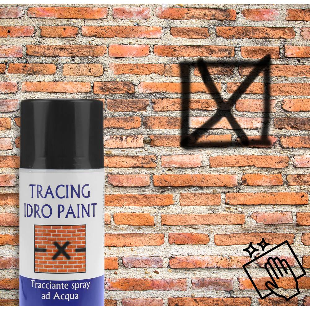 Spray de marquage à l'eau 400ml en noir